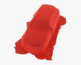 Car Cover Red Hatchback 3D-Modell