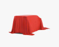Car Cover Red Minivan 3D 모델 