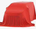 Car Cover Red Minivan 3D-Modell