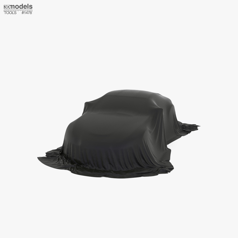 Car Cover Black Coupe 3d model