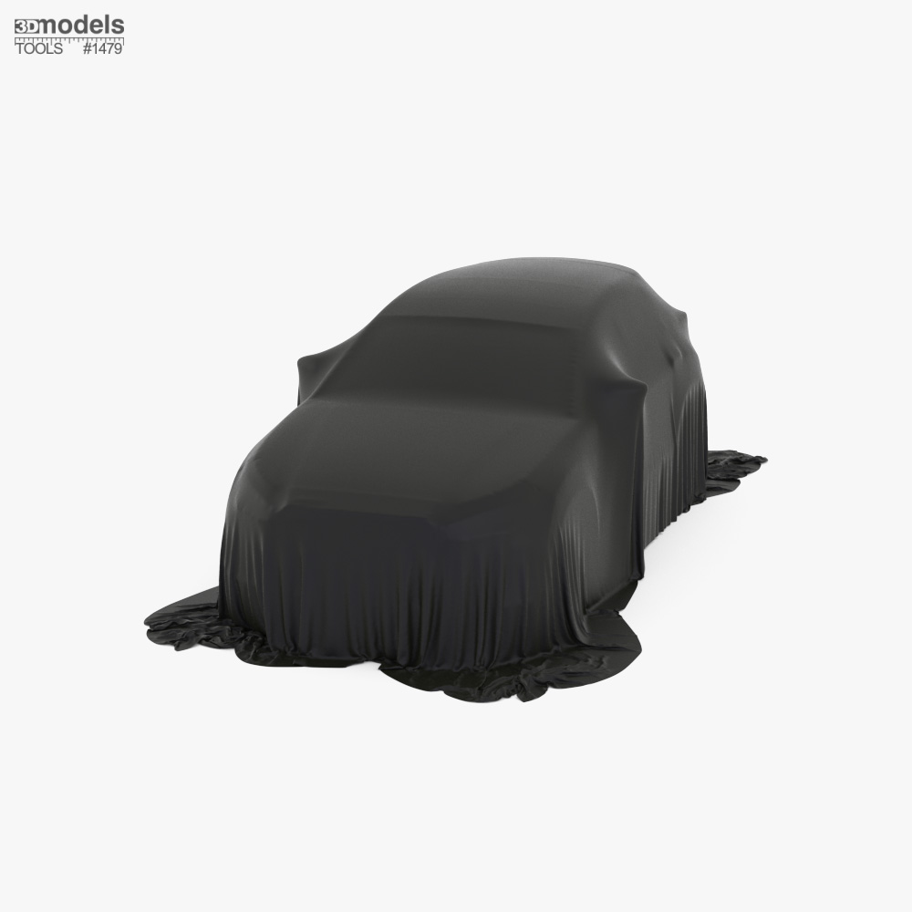 Car Cover Black Mini Suv 3D 모델 