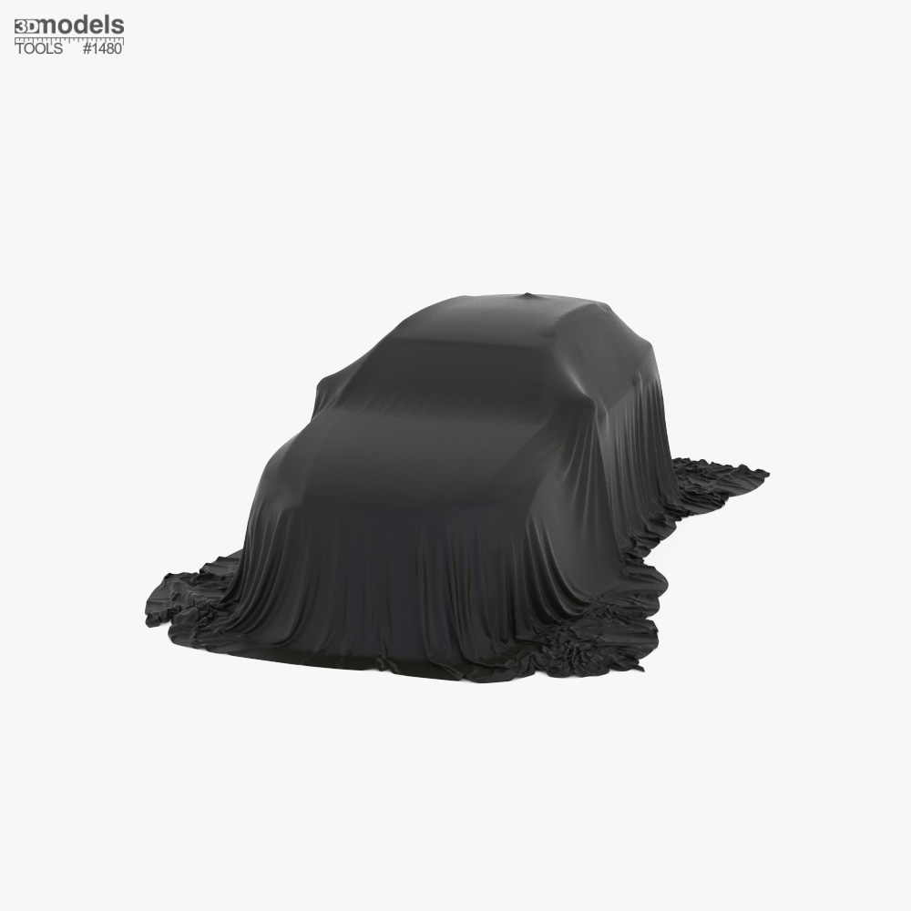 Car Cover Black Big Suv 3D 모델 