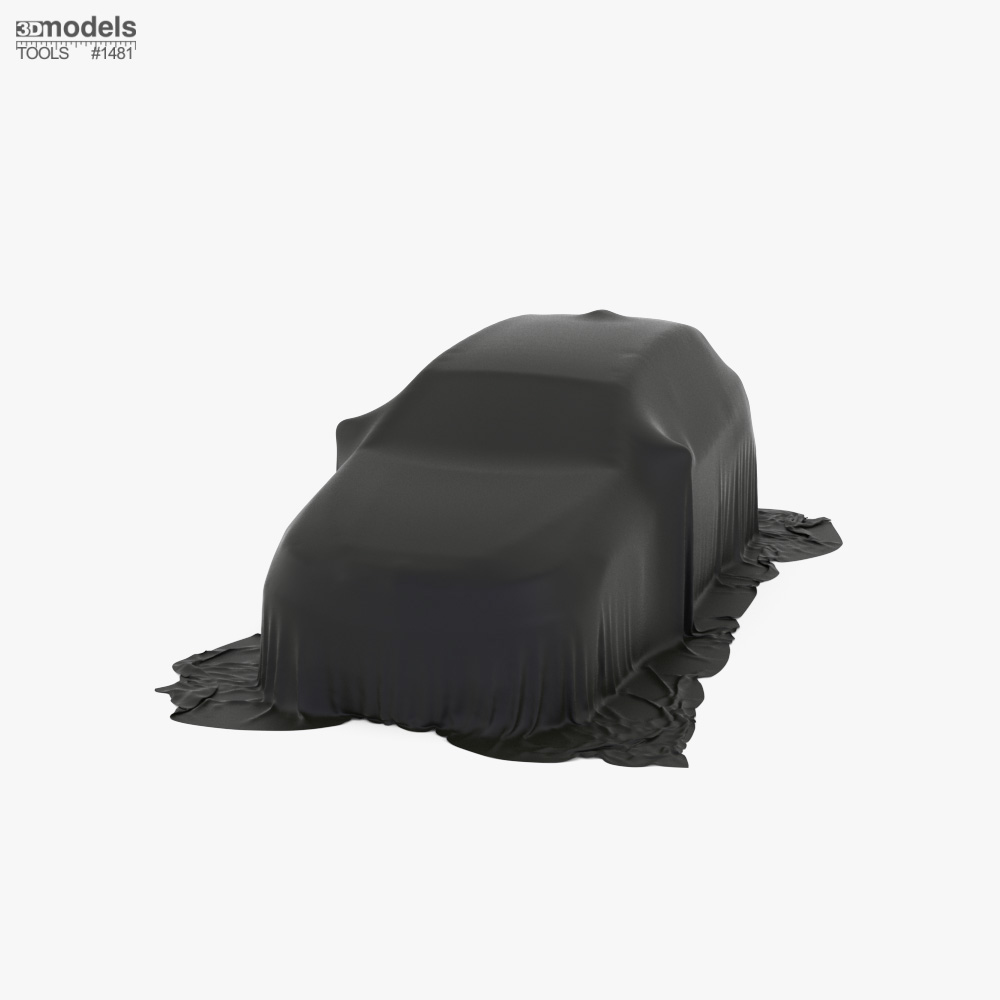 Car Cover Black Hatchback 3D模型