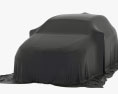 Car Cover Black Hatchback 3D 모델 