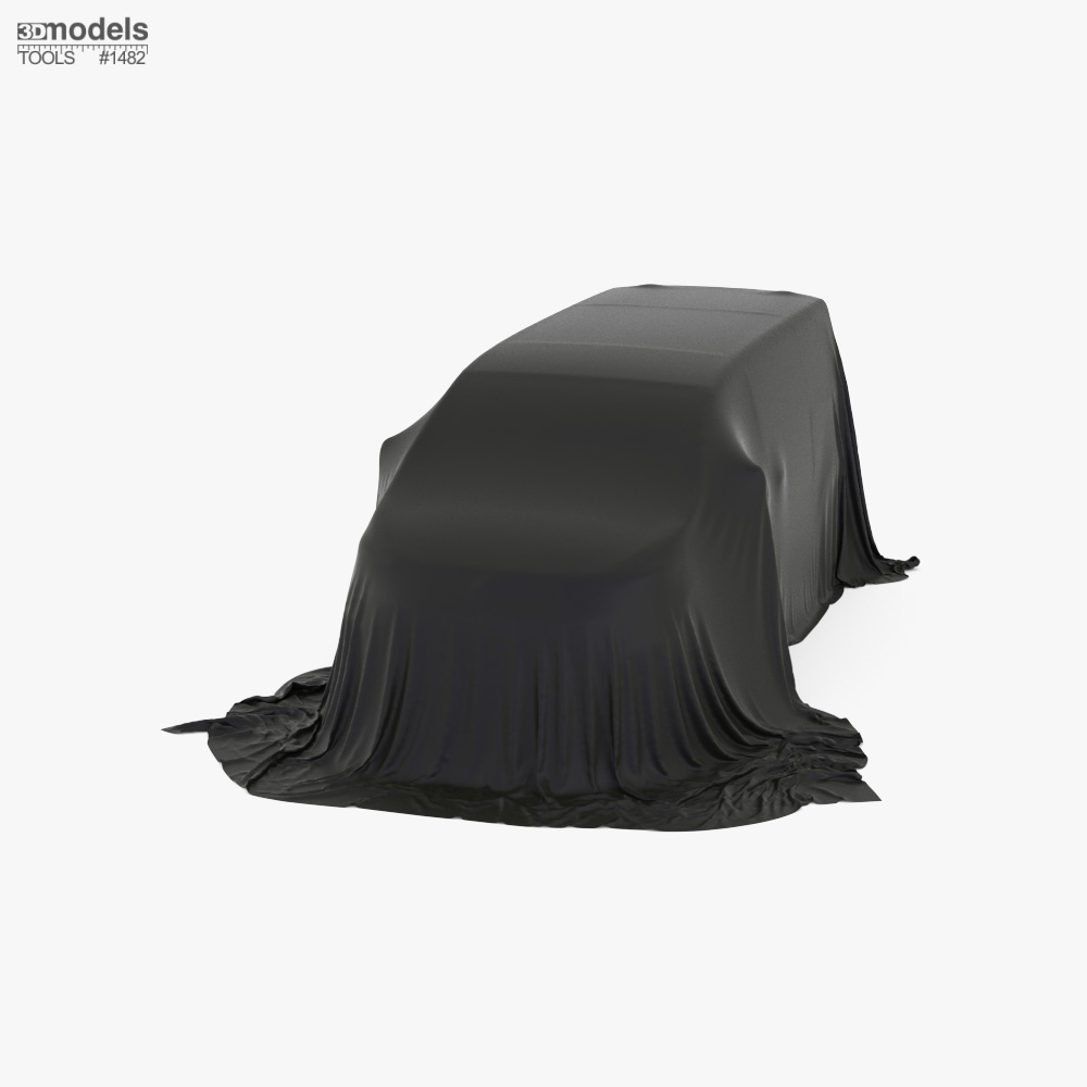 Car Cover Black Minivan 3D-Modell