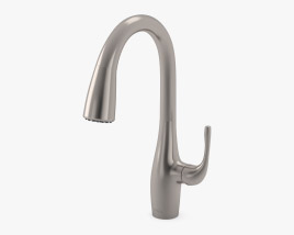 Kraus KPF 1670 Esina Dual Function Pull Faucet Spot Free Stainless Steel 3D 모델 