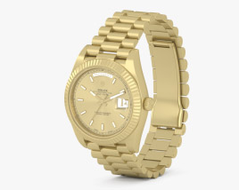 Rolex Day Date 36mm Yellow Gold 3D 모델 