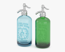 Excelsior Vintage Seltzer Bottles 3D модель