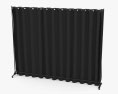 Curtain Room Divider with Wheels Modelo 3D