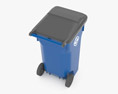 Cascade Sterling Series Roll-Out Cart 32 Gallons 3Dモデル