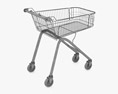 Shopping Cart 71 litres 3D 모델 