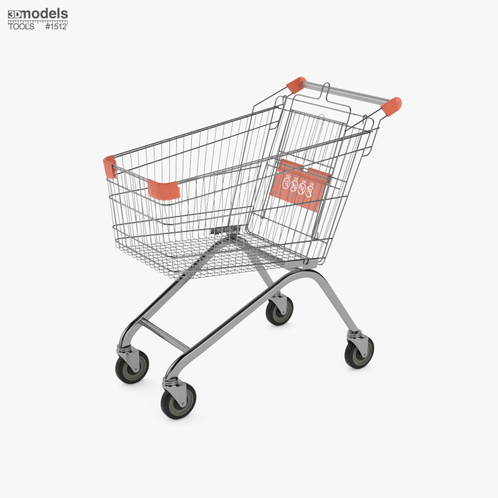 Shopping Cart 100 litres Modello 3D
