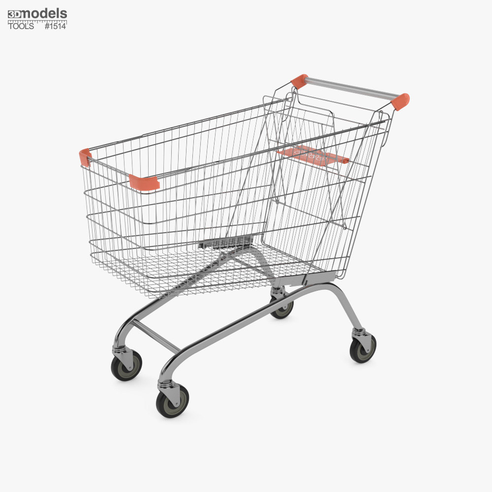 Shopping Cart 210 litres Modello 3D