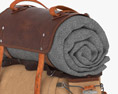 Vintage Travel Backpack 3D модель