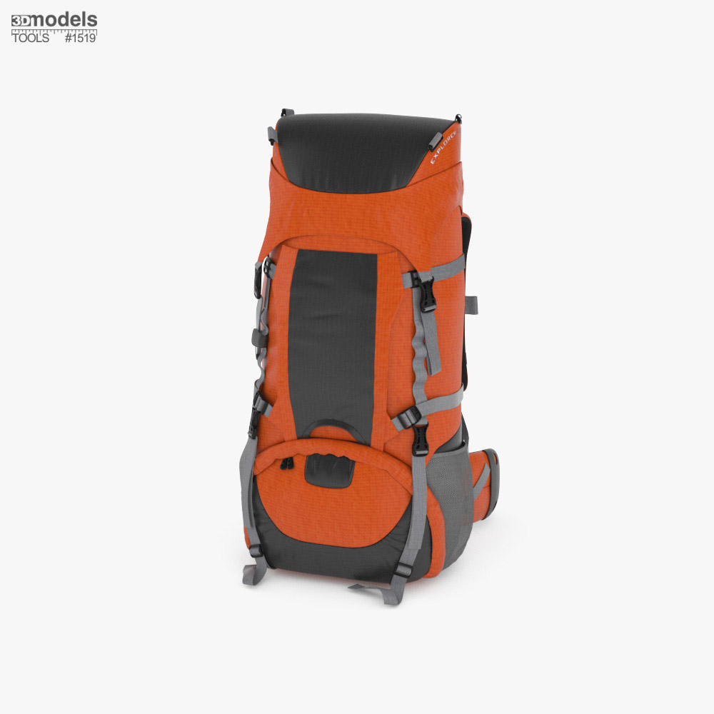 Tourist Backpack Modelo 3d