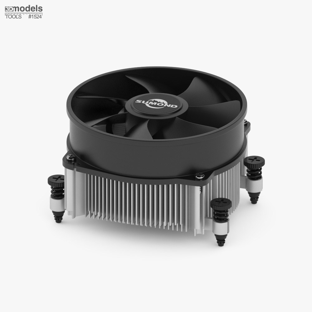 Sumond Cpu Cooling Fan 3D 모델 