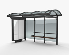 Автобусна зупинка 3D модель