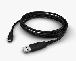 USB кабель 3D модель