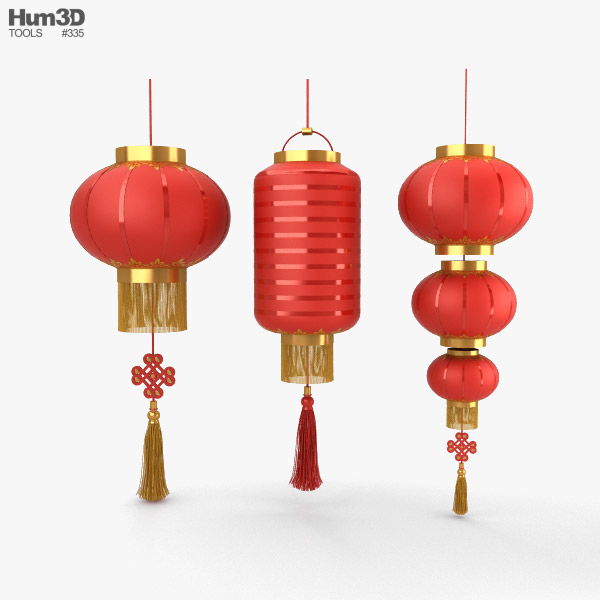 Lanterne chinoise Modèle 3D