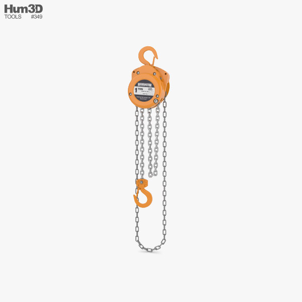 Hand Chain Hoist 3D model
