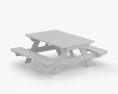 Mesa de picnic Modelo 3D