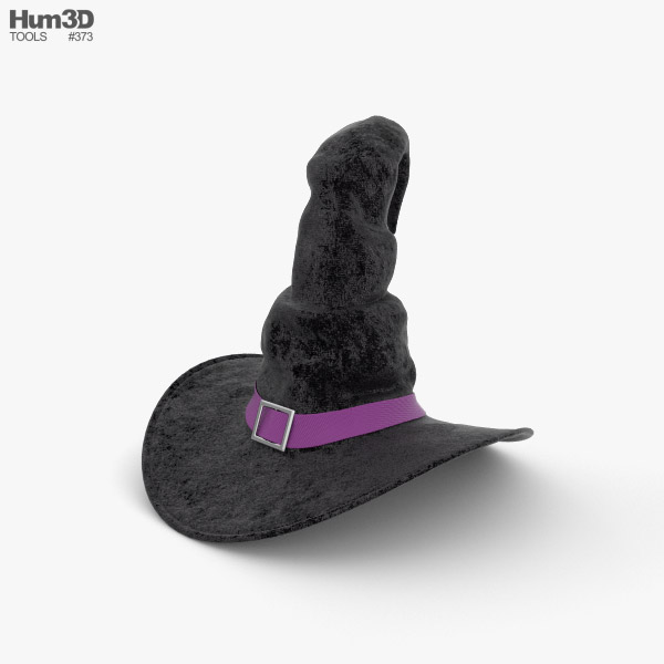 Chapéu de bruxa Modelo 3d