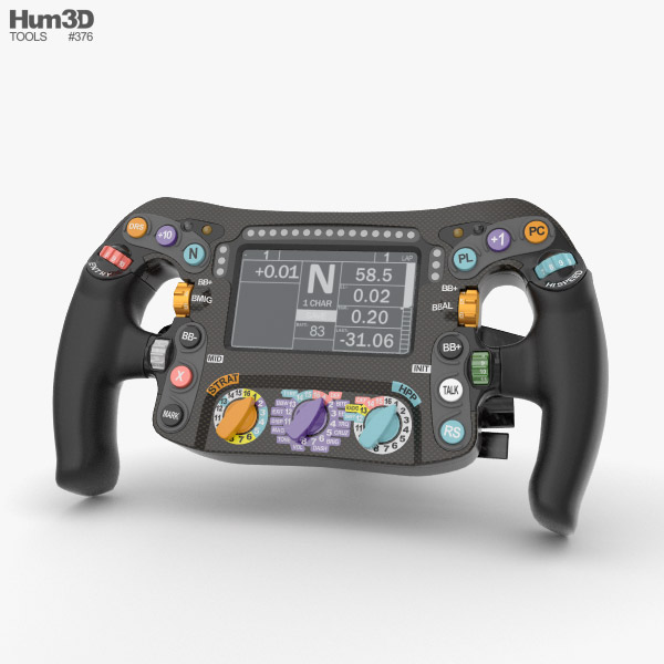 F1 Steering wheel 3D model