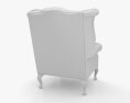 Wingback chair 3d model