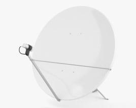 Супутникова антена 3D модель