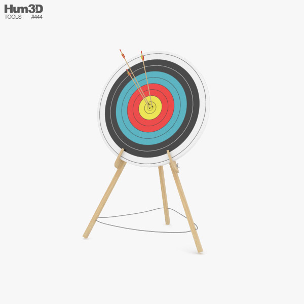 Archery target 3D model