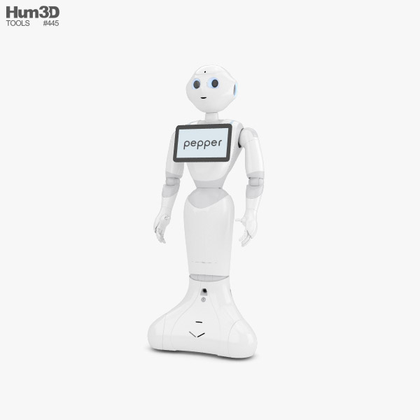 Pepper Robot Modello 3D