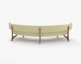 Curved Bench 3d model