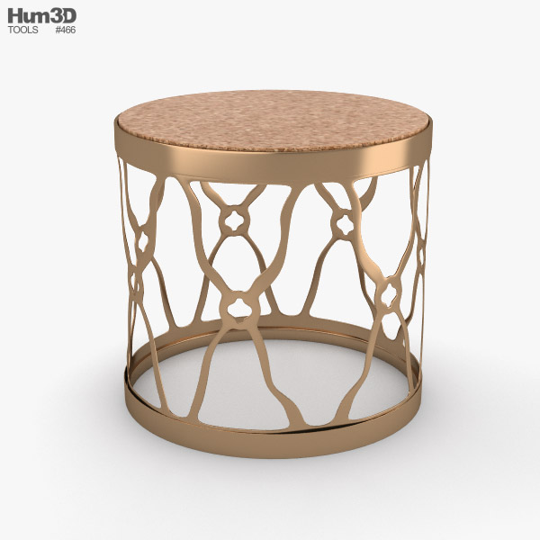 Round side table 3D model