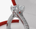 Diamond Ring in Box 3d model