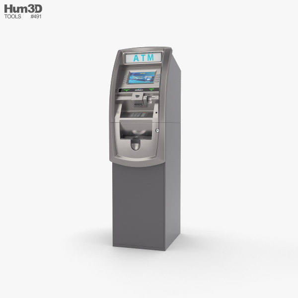 ATM 기계 3D 모델 