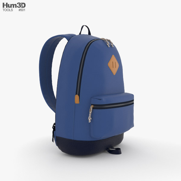 Unicorn School Backpack Bag 3D model - TurboSquid 1835590