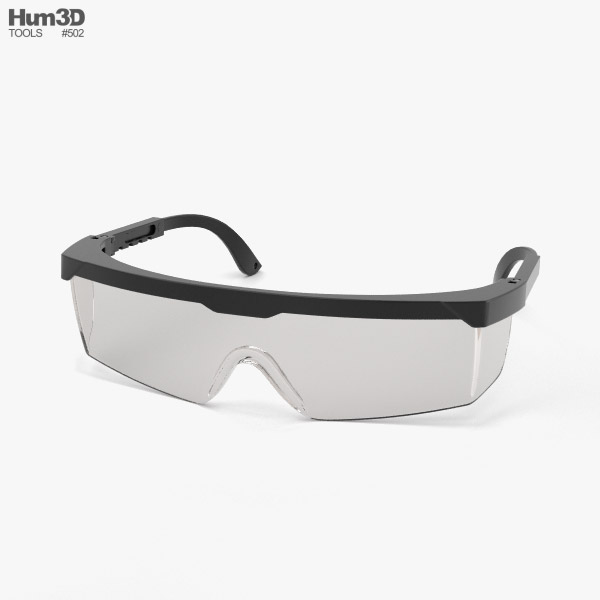 Schutzbrille 3D-Modell