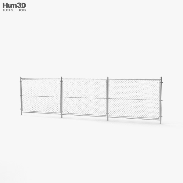 Chain Link Fence 3D model