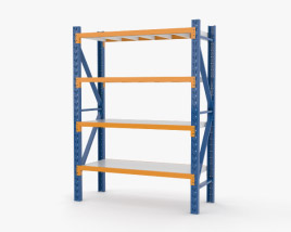 Warehouse Pallet Rack 3D model