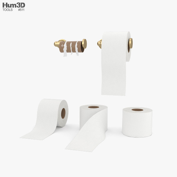 Papier toilette Modèle 3D