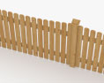 木製柵 3Dモデル