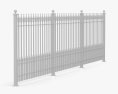 Wrought Iron Fence 3d model