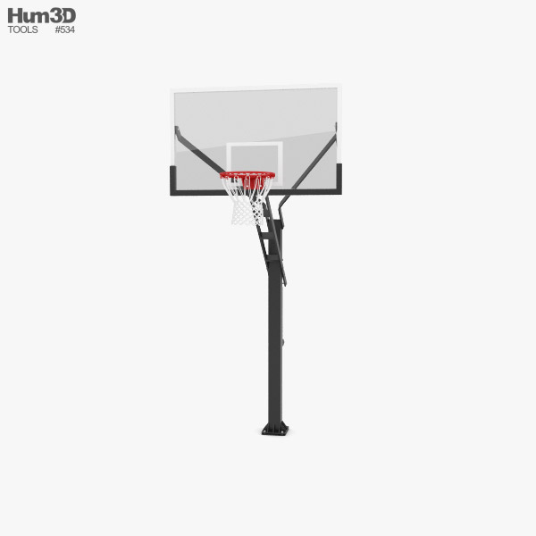 Flextreme Adjustable Basketball Hoop 3D model