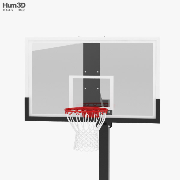Basketball Hoop 3D Relief Model - CNC Clipart