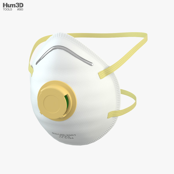 Respirator Mask N95 3D model