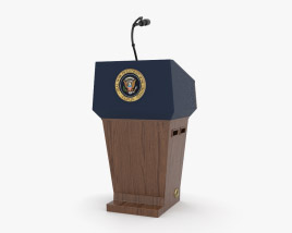 USA Presidential Podium 3D model