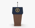 USA Presidential Podium 3d model