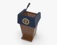 Pódio Presidencial dos EUA Modelo 3d