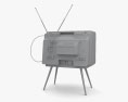 レトロテレビ 3Dモデル