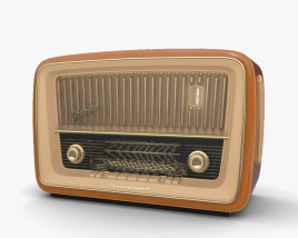 Retro Radio 3D model